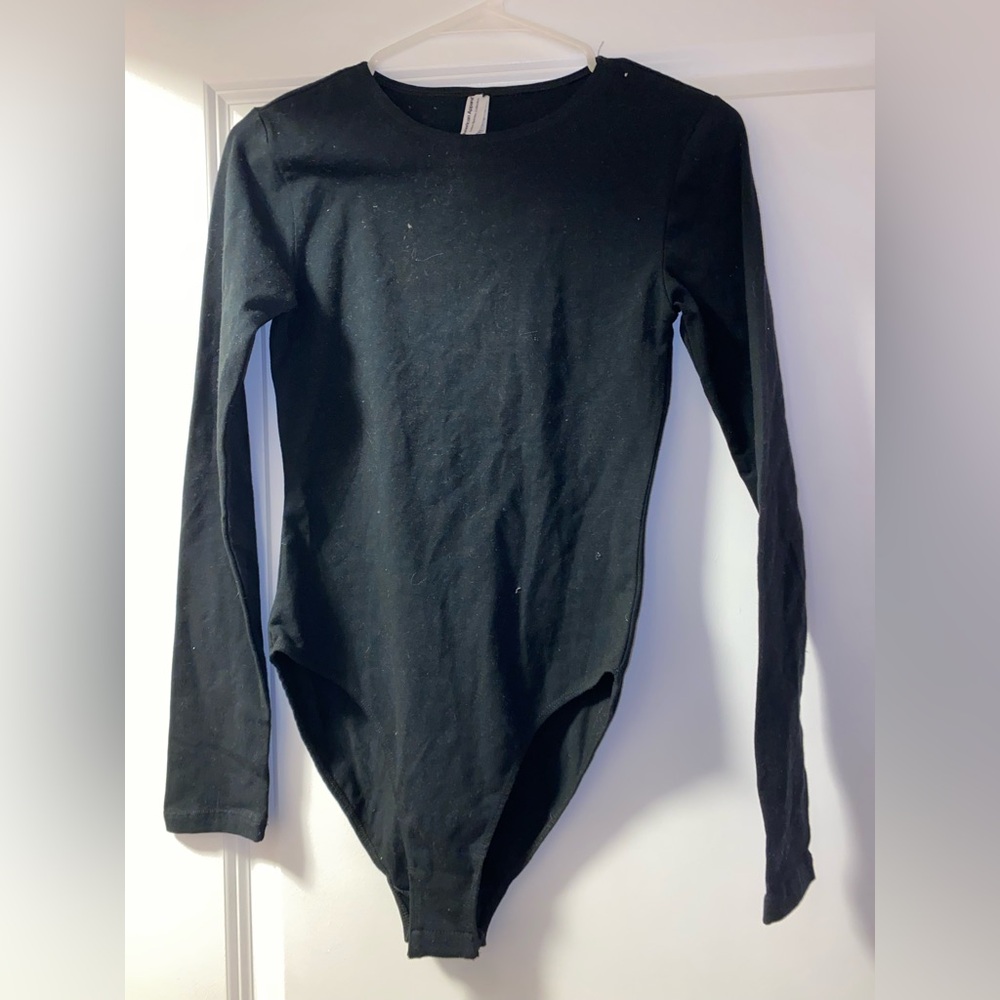 American Apparel Black Bodysuit M